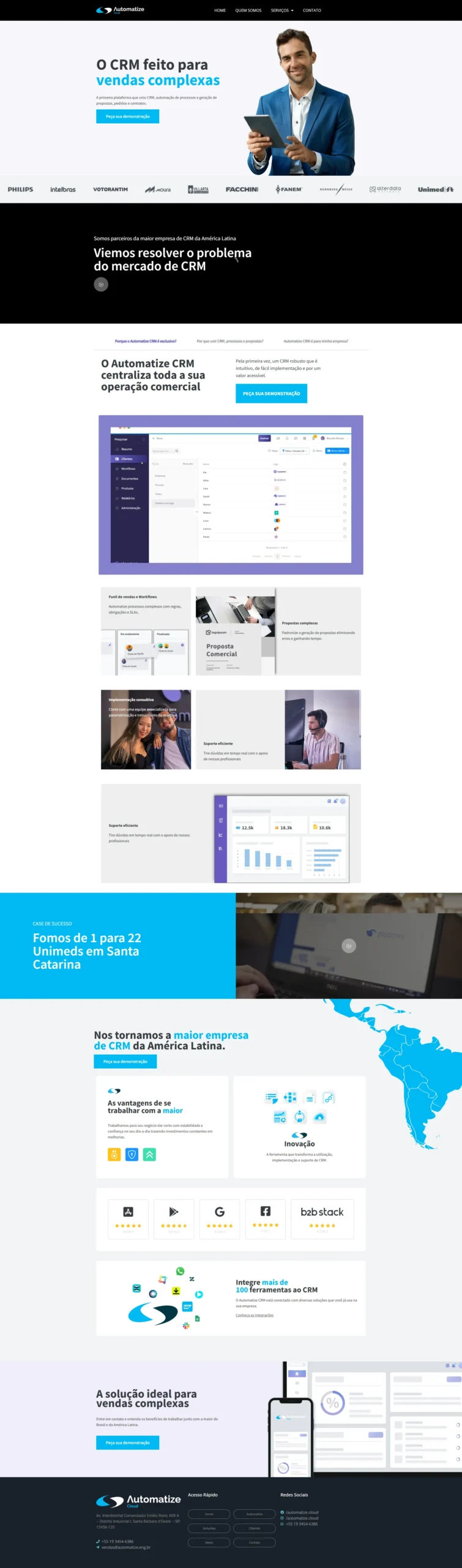 Screenshot de automatizecloud CRM