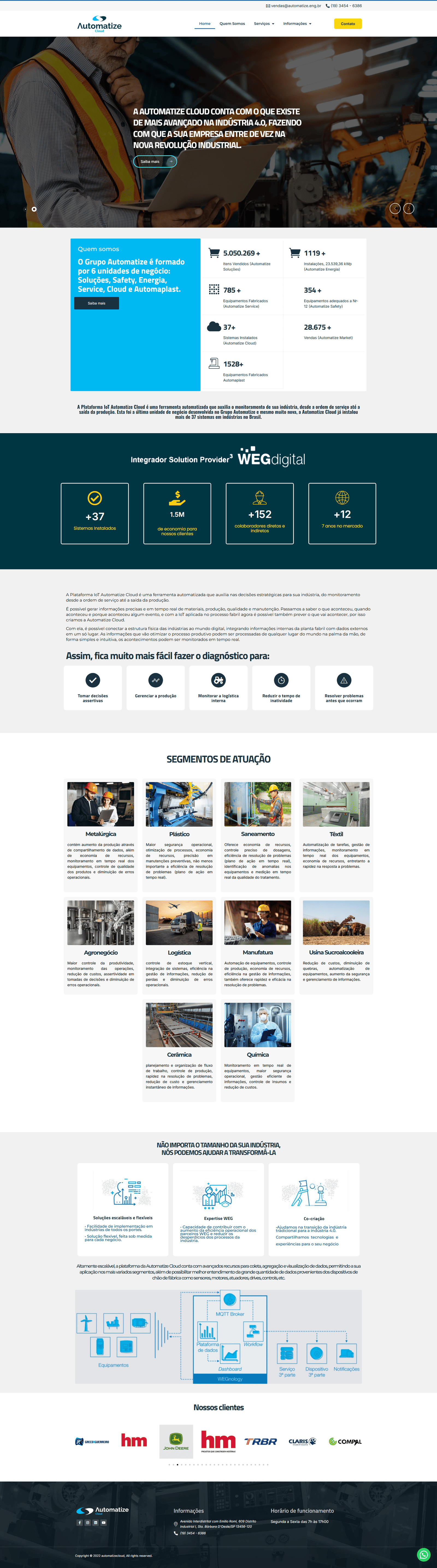 Screenshot de automatizecloud.com.br