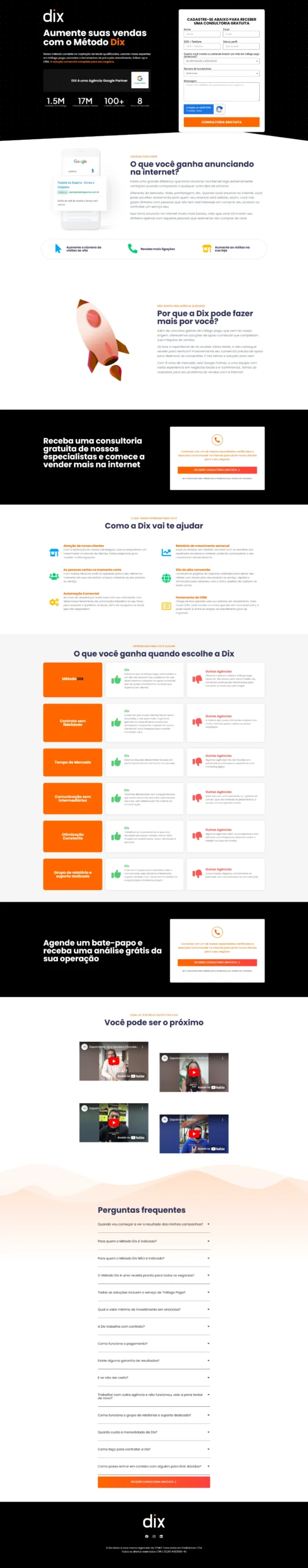 Screenshot de dixmedia.com.br